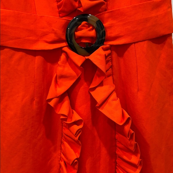 Milly Elegant Red Ruffle Dress - see notes! - Picture 4 of 7